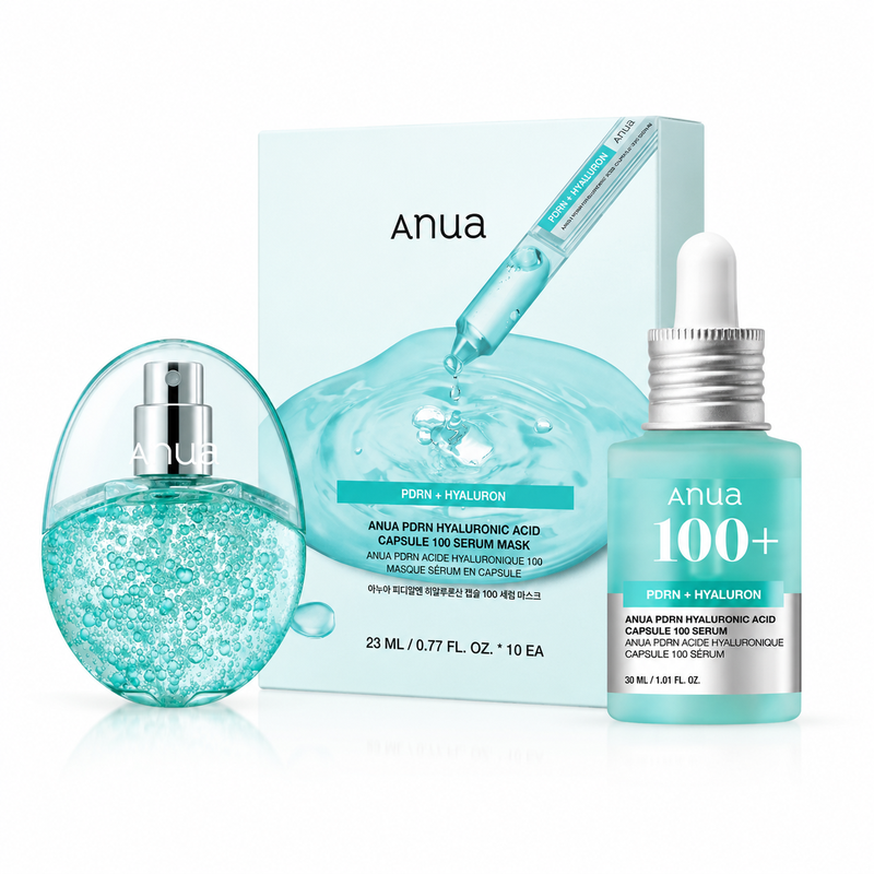 Anua PDRN + Hyaluron 3-Stappen Easy To Go Hydraterende Routine Set