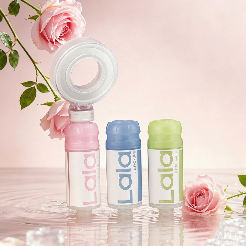 Lalapercare Aroma-douche-set met douchekop + 3 filtercartridges (rozen-, jasmijn- & oceangeur) – Drukverhoging, chloorverwijdering, verzorgt huid en haar voor een stralende, gehydrateerde glans