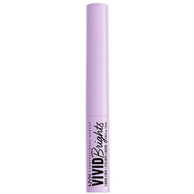 NYX Professional Makeup Traceur liquide couleurs vives : Résistant aux bavures, Pointe précise, Rose lilas 07