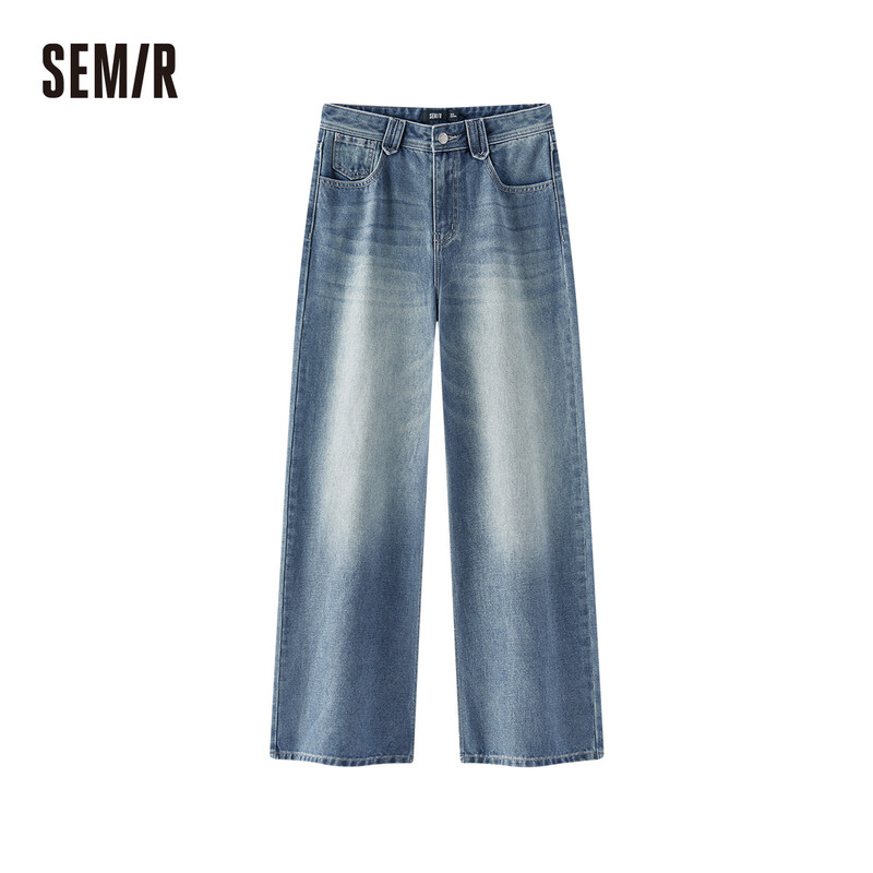 SEMIR Damen Jeans: Entdecken Sie die perfekte Passform mit Loose Fit, bequem und vielseitig. In Indigo Mud Dye, Größe M.