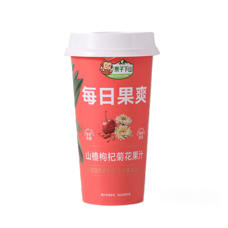 Guozixiashan Daily Fruit Refresh Hawthorn, Goji Berry & Chrysanthemum Juice Drink 410ml