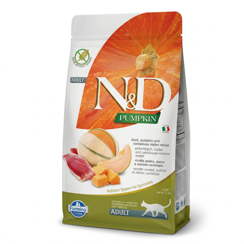 Farmina N&D Kürbis Katzenfutter Ente 1,5 kg