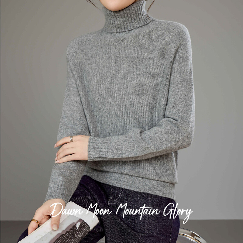Doppelkragen Basic Unterhemd Woll-Yak-Schal 10 % Yak-Wolle / 90 % Merino-Wolle Hellgrau Asia M