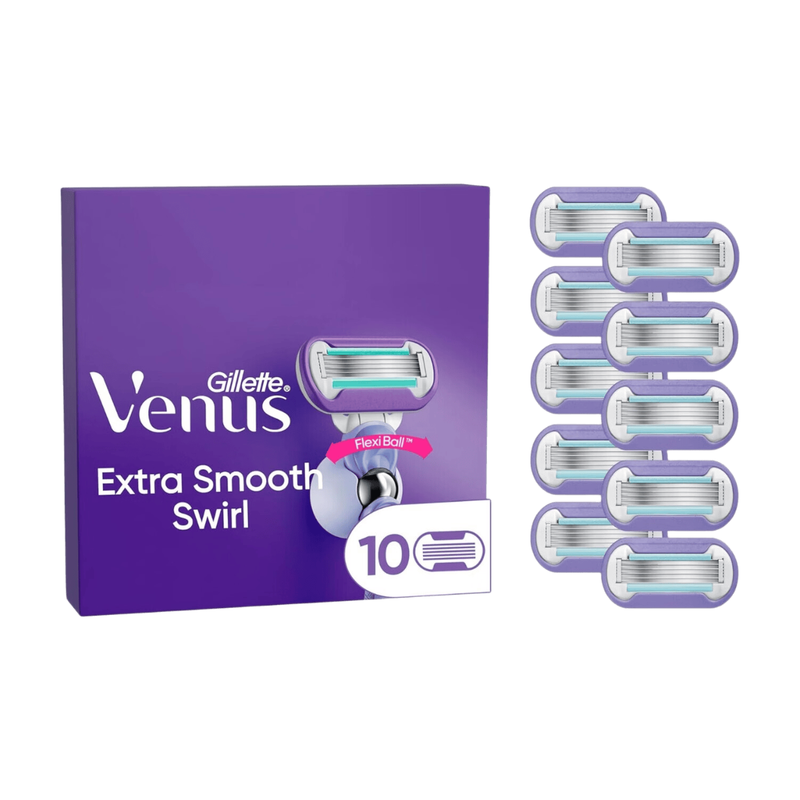 Gillette Venus Extra Smooth Swirl Damen Rasierklingen, 10 Ersatzklingen