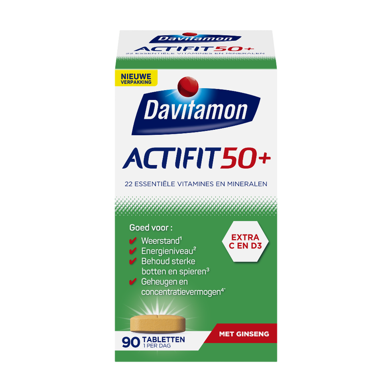 Davitamon Actifit 50+ Met Ginseng 90 Tabletten