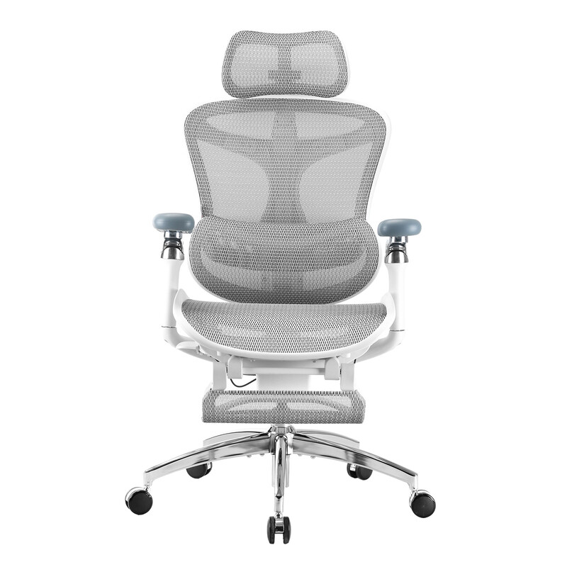 Sihoo Doro C300 Pro ergonomischer Bürostuhl mit ultraweichen 6D-Armlehnen, dynamischer Lordosenstütze, Sitztiefeverstellung und verstellbarer Rückenlehne, Schreibtischstuhl fürs Homeoffice mit Fußpedal (Weiß)