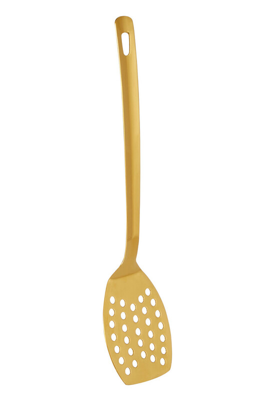 Maison By Premier Gold Finish Slotted Turner