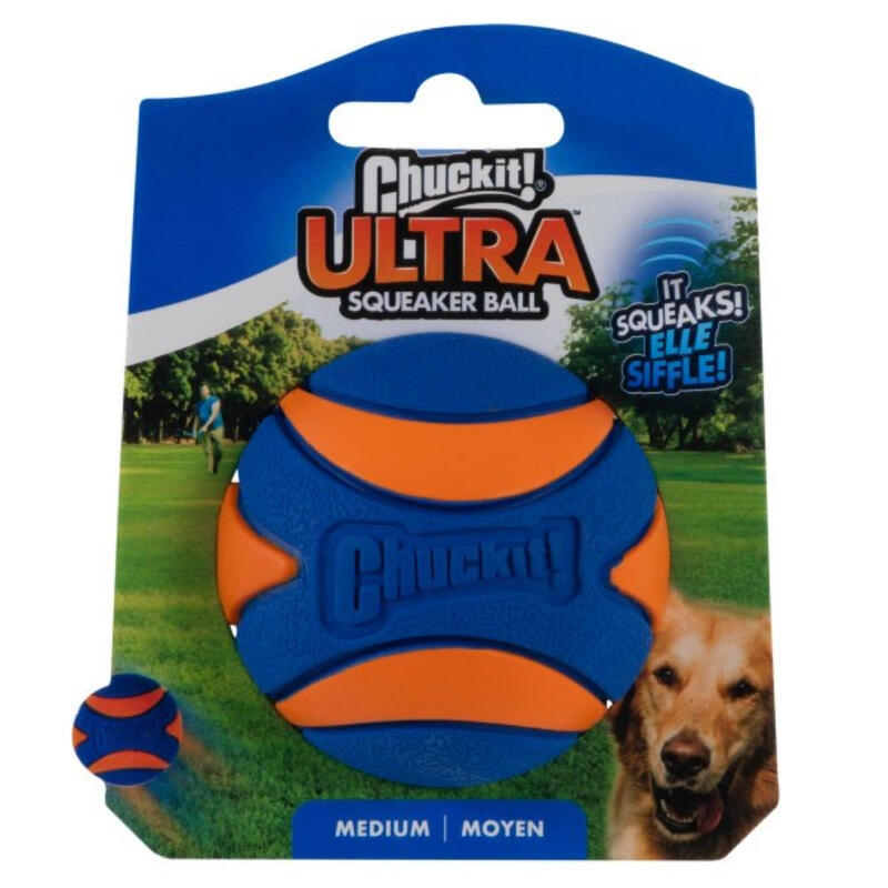 Ultra Squeaker Ball 1 Pack Medium 6.5cm