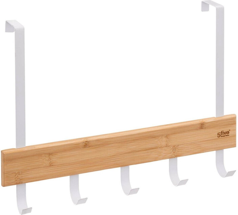 5five Bamboe Handdoekrek - 5 Haken, 40 x 5,3 x 30 cm