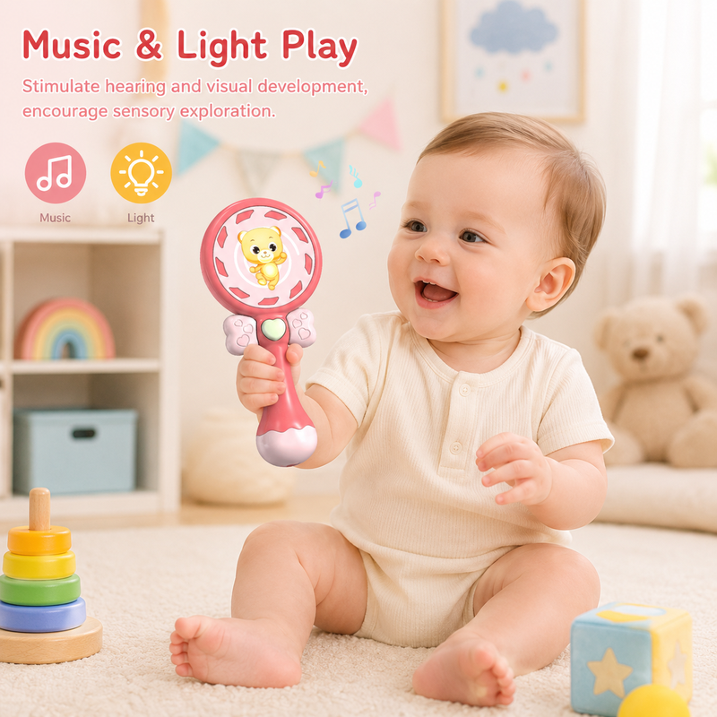 Licht und Musik Bär Zauberstab Mädchen Kinderspielzeug F17 Ausstellungsständer Nummer, Halloween- und Weihnachtsgeschenke