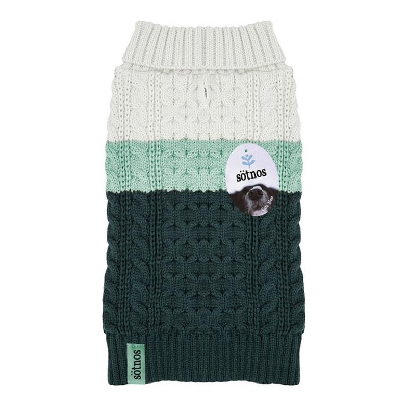 Colour Block Aqua Sweater Medium 33cm