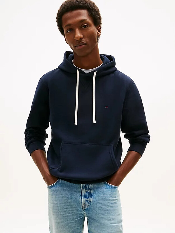 Tommy Hilfiger Essentiële fleece capuchontrui heren XXL woestijnblauw