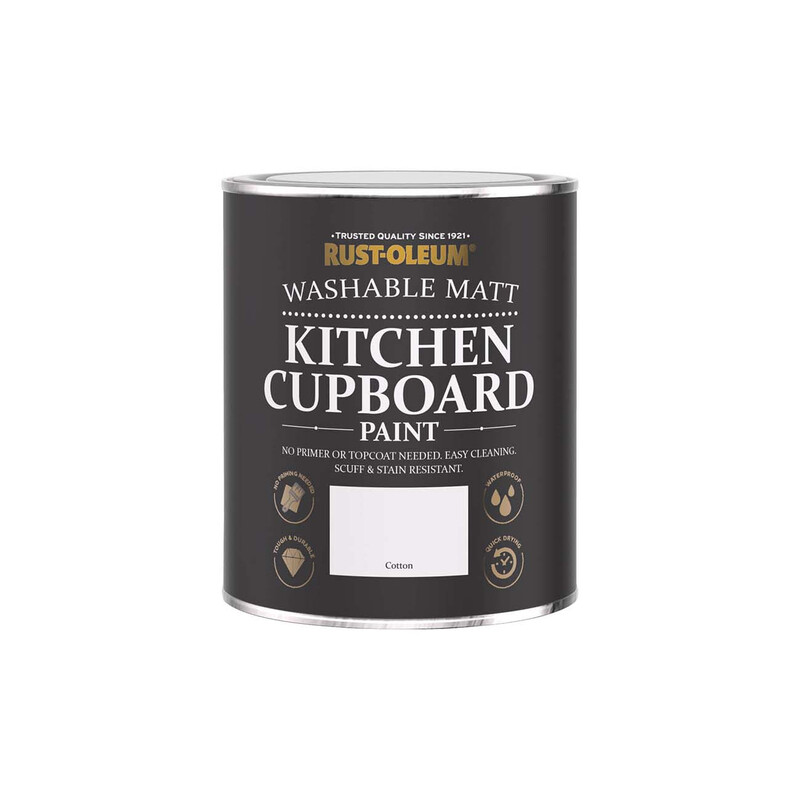 Rust-Oleum Matt Kitchen Cupboard Paint Cotton 750Ml
