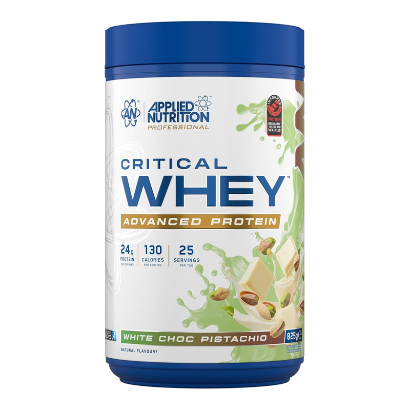 Applied Nutrition Critical Whey Protein White Chocolate Pistachio Protein Nutrition Powder - 825g