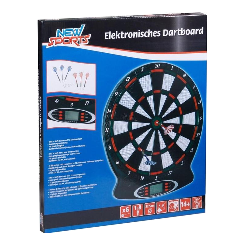 Neues elektronisches Sport-Dartboard, 18 Spiele