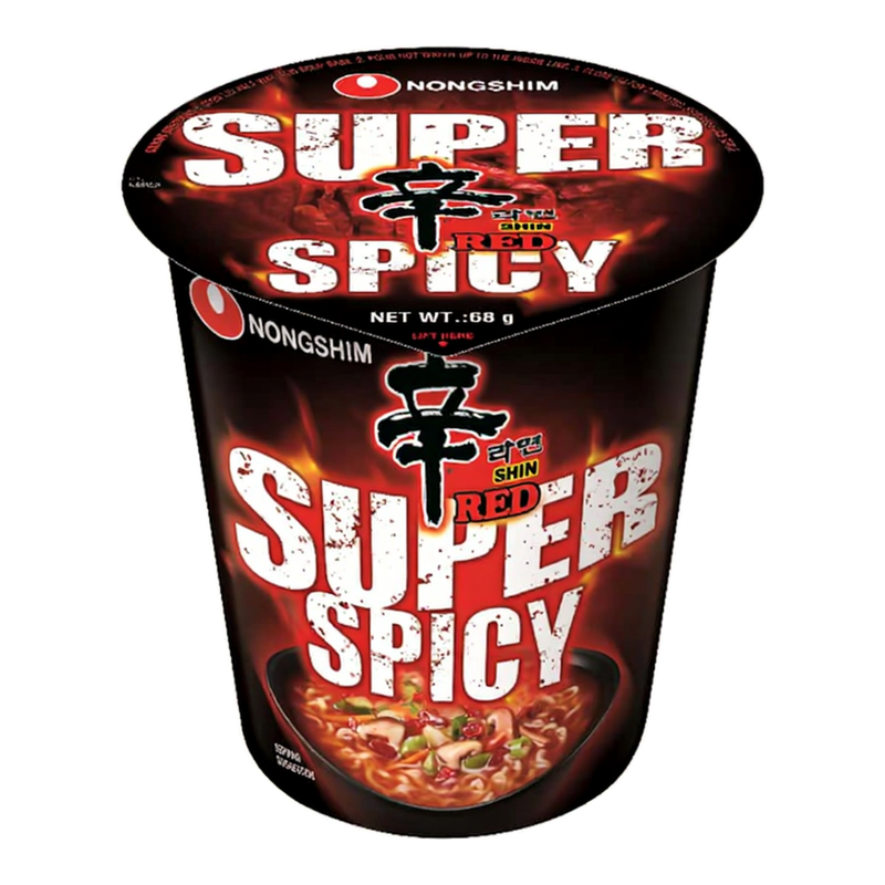 NongShim Rode extra pittige noedels (beker) 68 g
