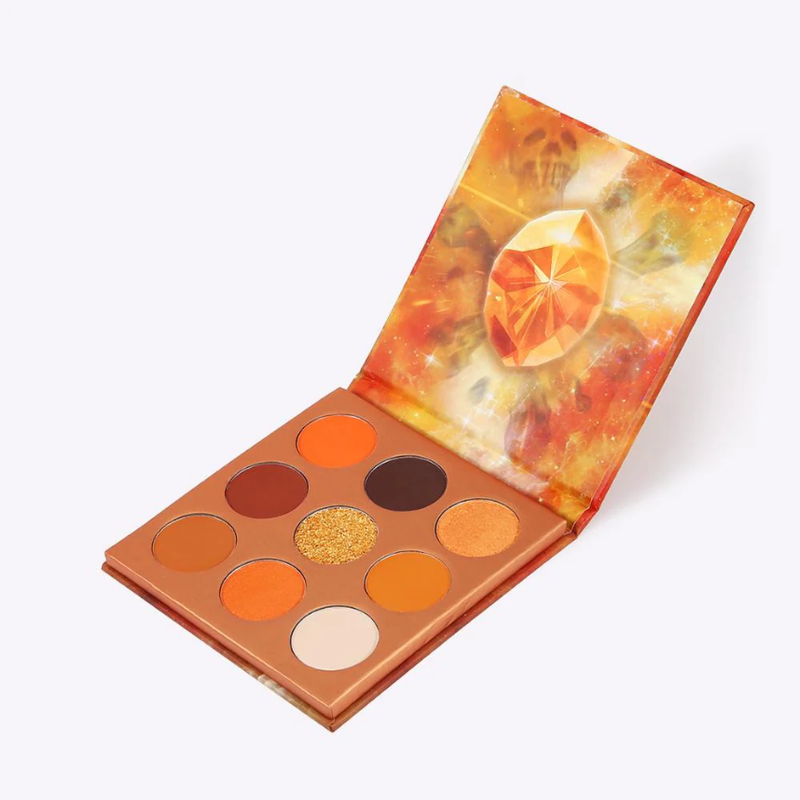 9-Color Gem Eyeshadow Palette - Orange