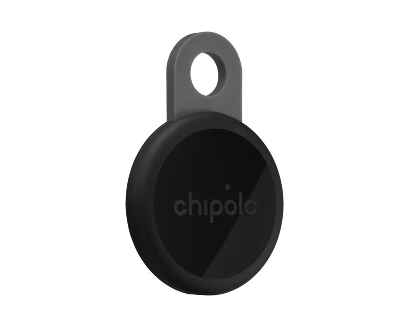 Chipolo LOOP wiederaufladbare Ortungs-Tag, kompatibel mit Apple Find My auf iPhone (Anthrazit)