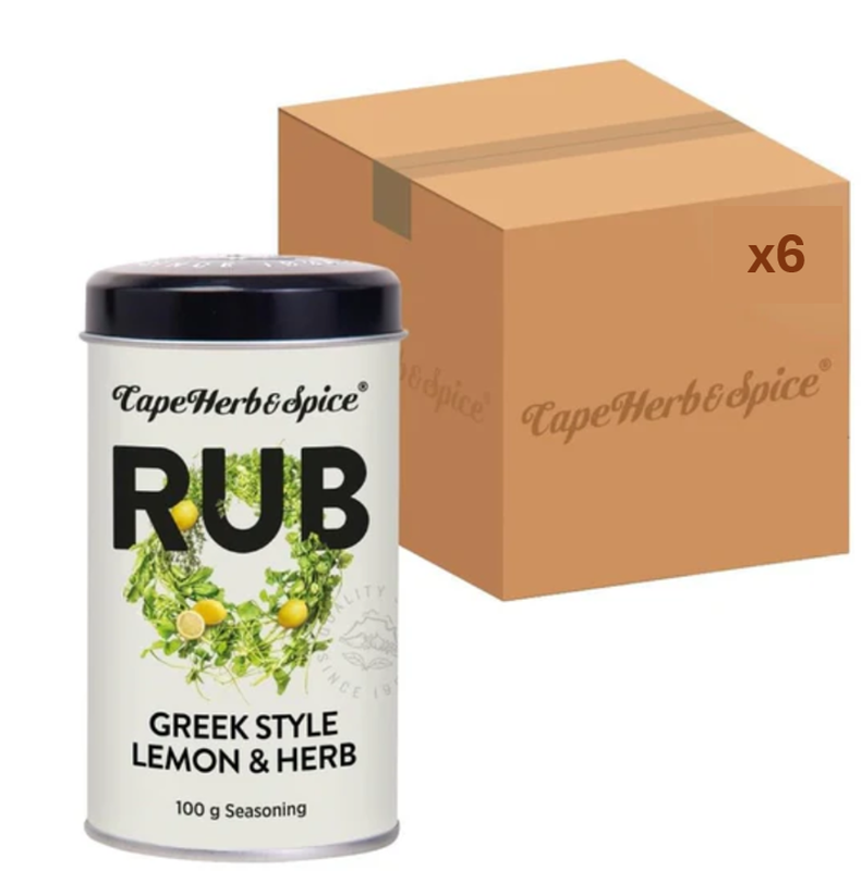 Cape Herb & Spice Griekse citroen & kruiden rub 100 g x 6