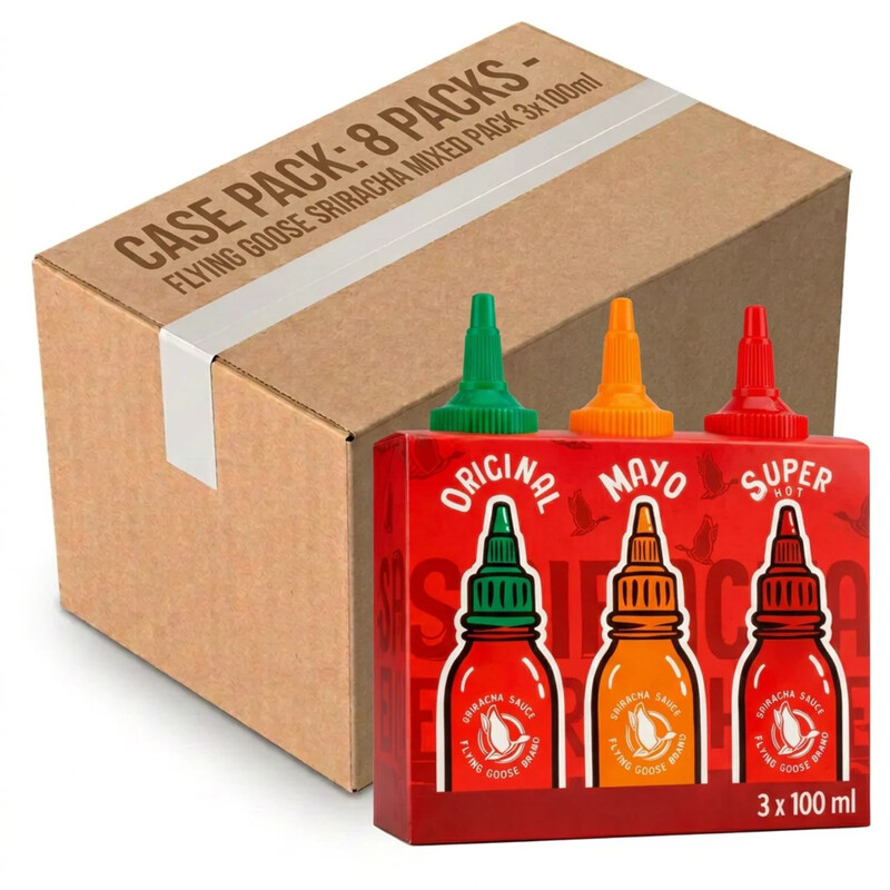FLYING GOOSE SRIRACHA MIXED PACK (ORIGINAL MAYO SUPER HOT) 3x100ml