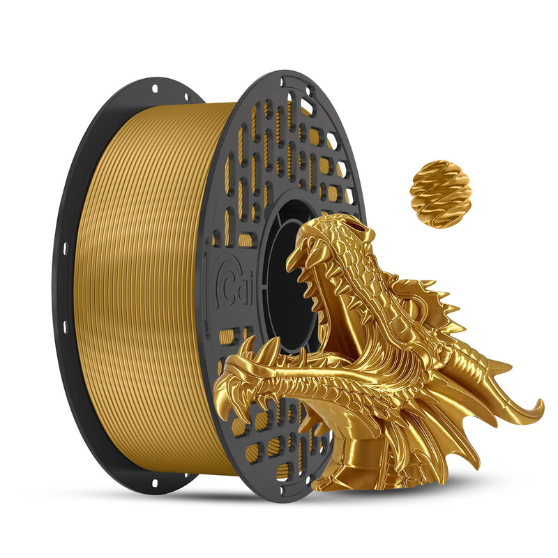 CAILAB PLA Silk 3D-printer Filament, Effen kleur - Goud