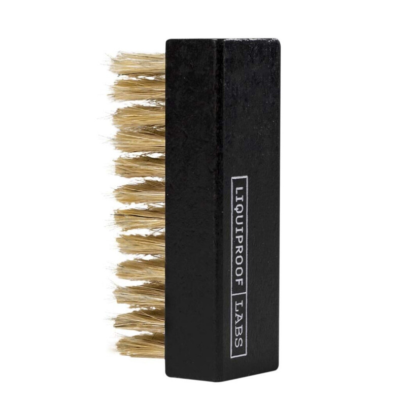 Liquiproof Labs Black Premium Hog Hair Brush For Shoes, Footwear And Fashion Items. Gentle Enough For Suede And Nubuck