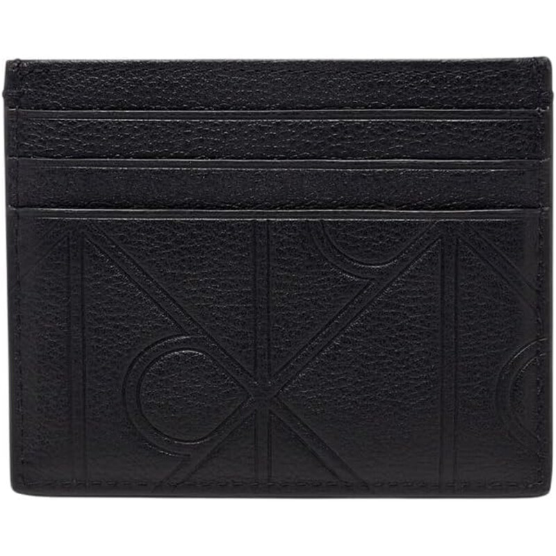 Calvin Klein Leather Cards Holder - Black