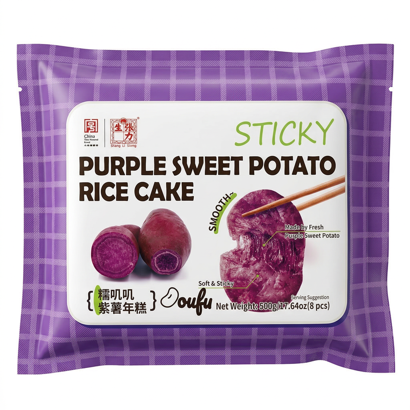 Chang Li Sheng Sticky Purple Potato Rice Cake 500G