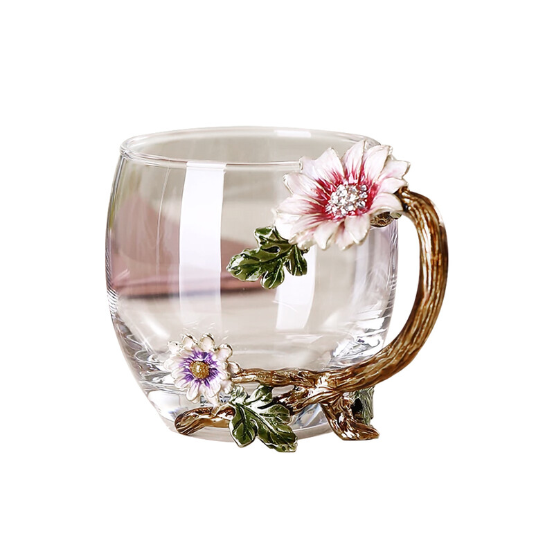Creative Tea Cup, Heat-Resistant Glass Tea Cup for Herbal Tea