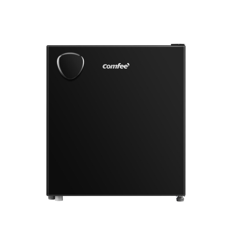 Comfee' RCD48BL2EUY(E) Kühlschrank, 11,5 gal (43 L), Breite 17,5 Zoll (44,5 cm), Alleinleben, Mini, Youniq Serie, Rechtsöffnend, Kompakt, 3 Temperaturstufen, Energiesparend, Leises Design, Schwarz [Energieklasse E]