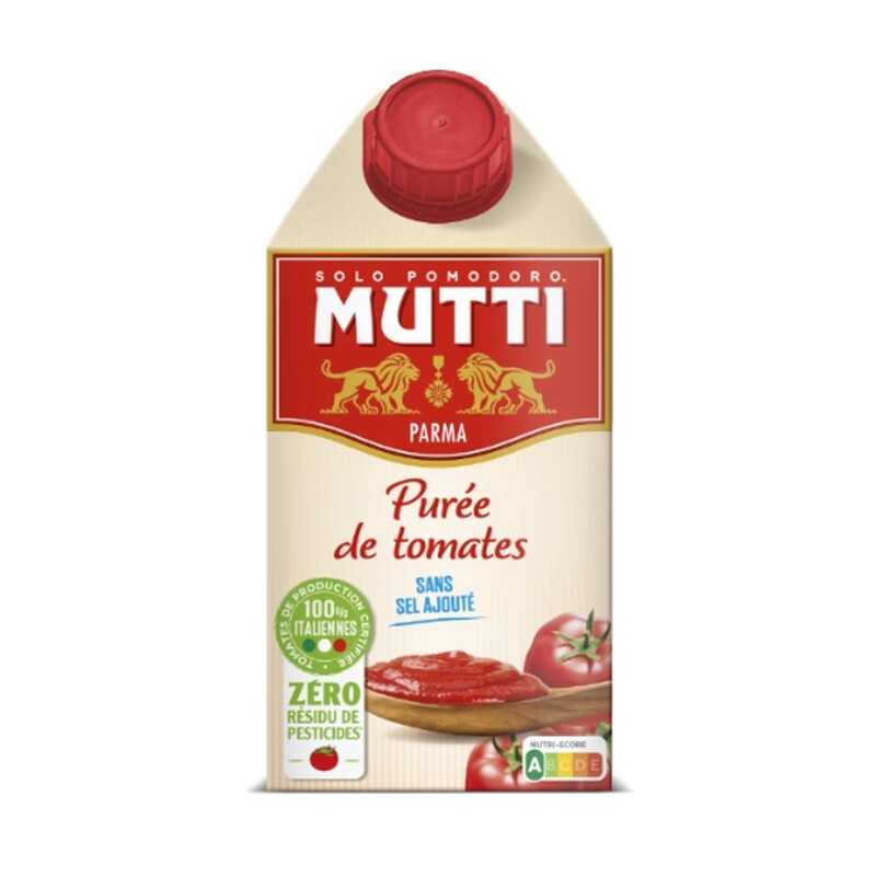 Purée De Tomates Mutti La Brique De