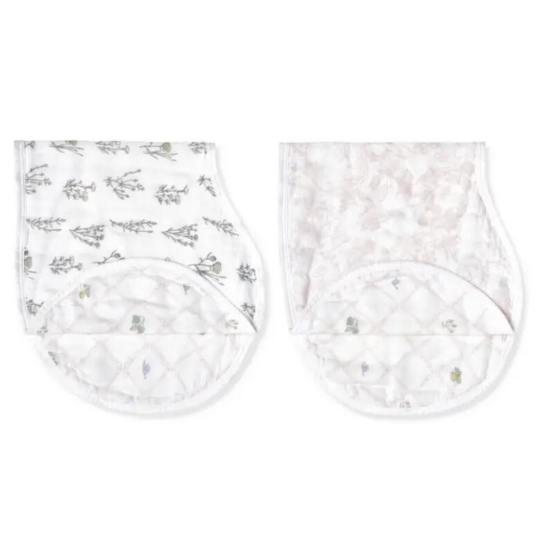 ™ Boutique Silky Soft Burpy Bibs 2 Pack French Floral