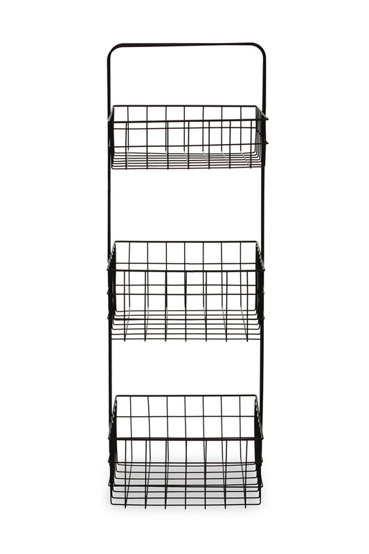 Three Tier Black Storage Caddy
