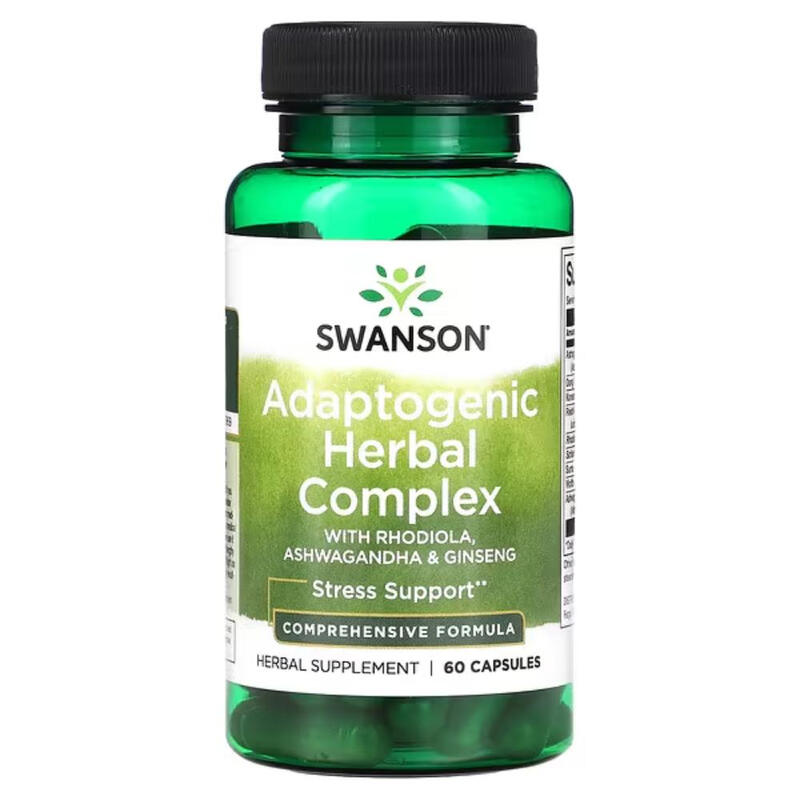 Swanson Adaptogen Complex Stress Support Capsules - 60 Capsules