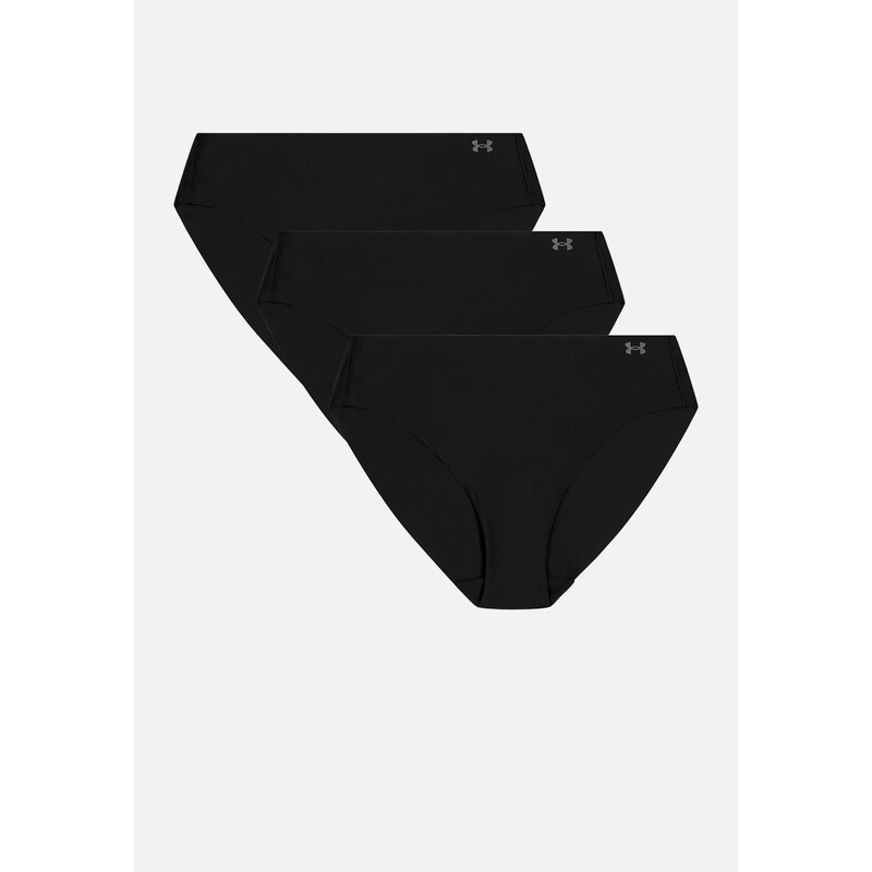 No Show Bikini Solid 3 Pack Black