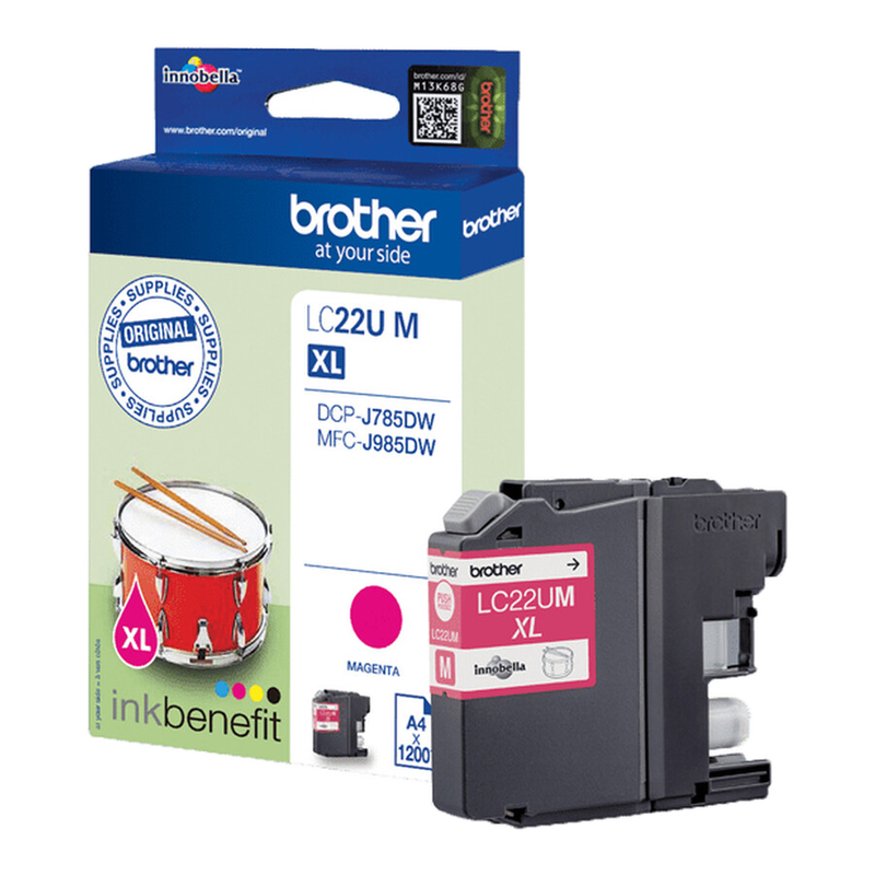 Brother LC22UM originele inktcartridge - magenta - hoge capaciteit (XL) - 1 stuk
