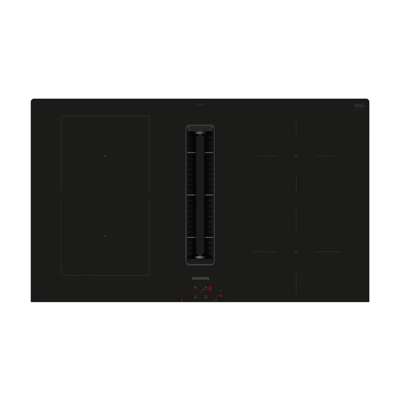 Siemens ED811BS16E kookplaat met afzuiging zonder afvoerkanaal, 80 cm, 4 ventilatorsnelheden, zelfreinigend