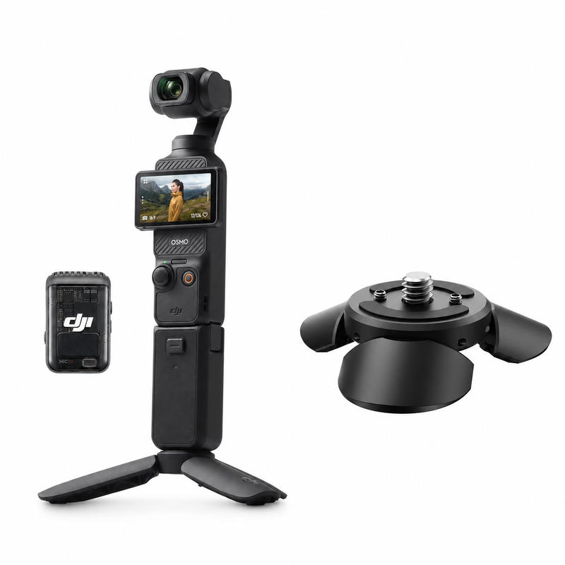 DJI Osmo Pocket 3 Creator Combo & ULANZI Pocket 3 Mini Tripod
