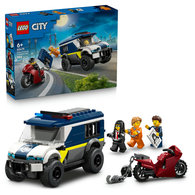 Lego City Politibil for fangetransport 60479 3