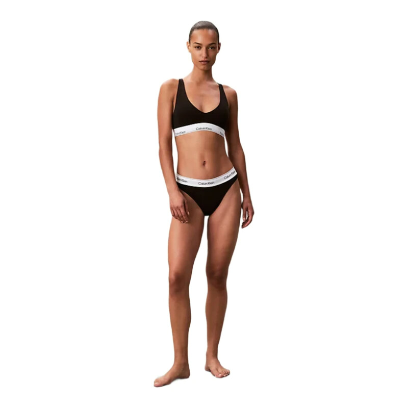 CALVIN KLEIN High Leg Culotte Bikini Black XL