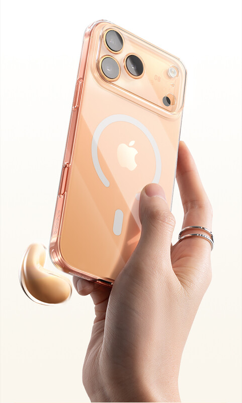 iPhone 17 Pro Max Clear Baseus Crystal Slim Magnetic Phone Case