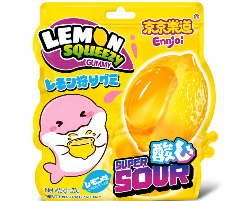 ENNJOI Squeezy Zitronen-Gummis Gesalzener Zitronengeschmack 70 g