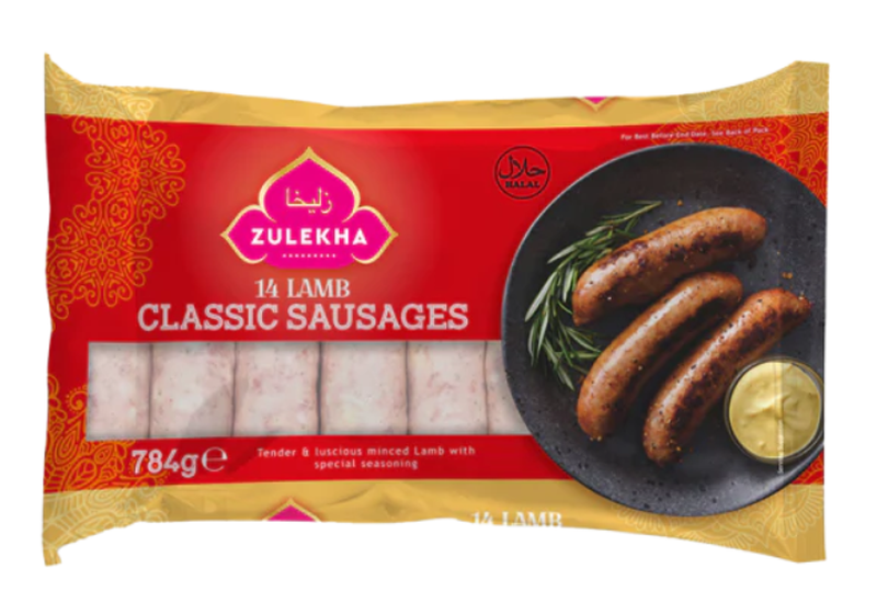 Zulekha 14 Lamb Sausage Classic 784g