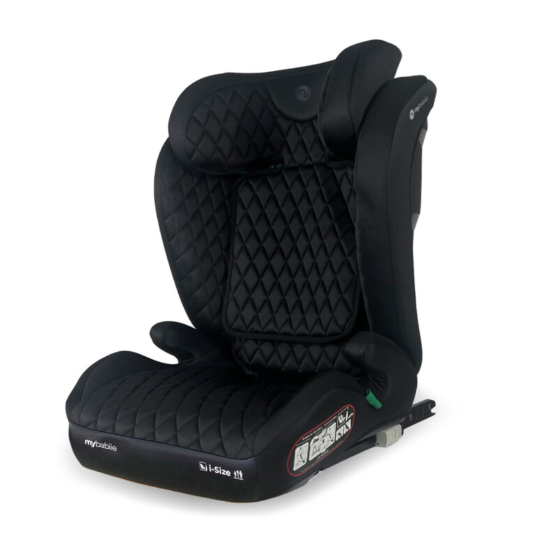 MBCS23 High-Back Booster R129 Car Seat with ISOFIX - Quilted Black