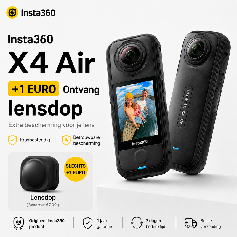 Insta360 X4 Air 360°-camera + lensdop