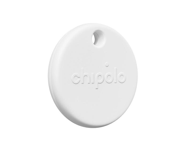 Chipolo POP – Ortungs-Tag kompatibel mit Apple Find My auf iPhone oder Find Hub auf Android (Weiß)
