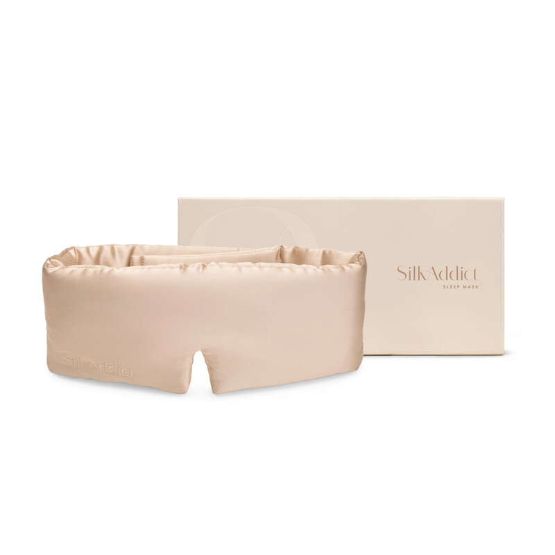 100% Mulberry Silk Sleep Mask Caramel