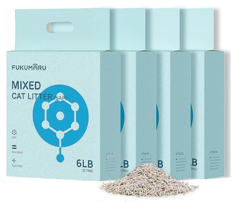 Tofu Cat Litter， Super Ultra Absorbent， Clumping Cat Litter， Natural， Lightweight， Du