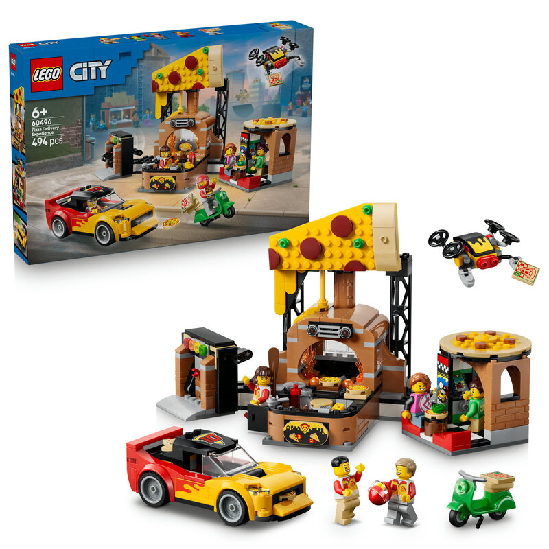 LEGO® City 60496 La pizzeria et ses véhicules de livraison - vue 10