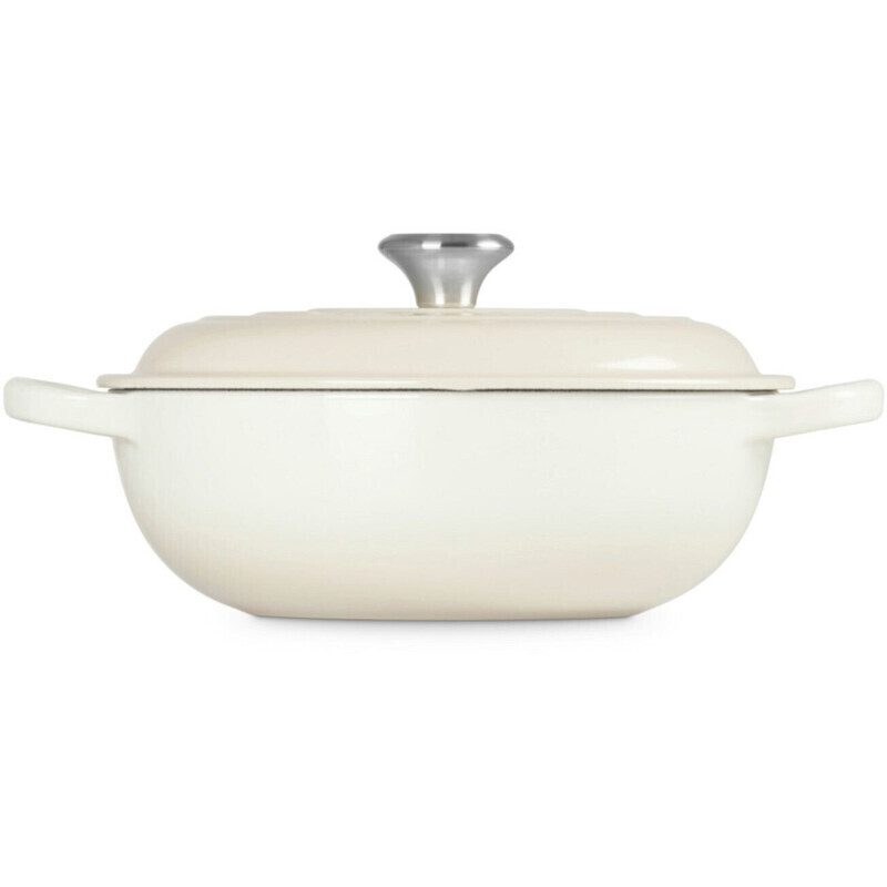 Le Creuset Signature Schmortopf 22 cm Meringue